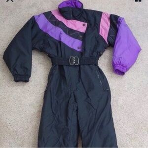 80s vintage skiwear outfit